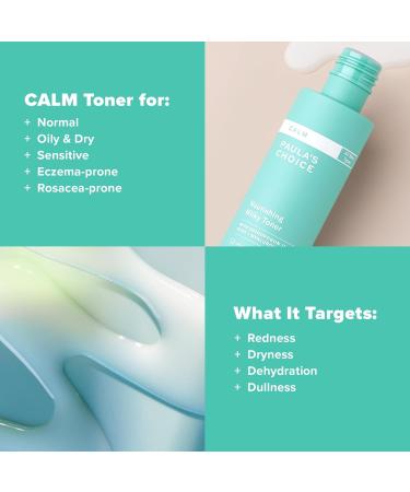 Paula s Choice Calm Nourishing Milky Toner for Sensitive Skin Calms + Soothes Redness Suitable for Rosacea-Prone & Eczema-Prone Skin Fragrance-Free 4 Fl Oz. - Buy Online on GoSupps.com
