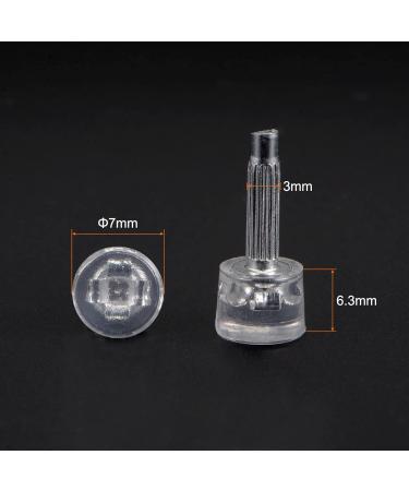 sourcing map 5 Pairs TPU High Heel Tips Shoes Replacement Tap Caps for Women High Heel Shoes 3mm Pin 7mm Round Shape Heel Repair Caps Transparent - Buy Online on GoSupps.com