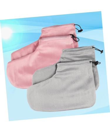minkissy 2 Pair Heat Preservation Foot Strap Paraffin Wax Hot Spa Wax Moisturizing Foot Cover Wax Heated Booties Wax Foot Covers Heat-retainting Foot Care Insulation Cotton 28x20cm - Buy Online on GoSupps.com