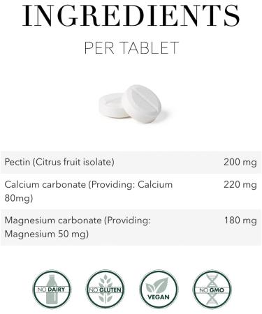 New Nordic Frutin Gastro Gel - Sugar-Free Vegan Chewable Antacid - Supports Stomach Acid Relief - Made with Citrus Pectin - 48 Chewable Tablets (Pack of 3) - Buy Online on GoSupps.com