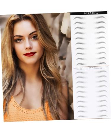 NOLITOY 2 Sheets 6d Eyebrow Sticker Brow Tatoo Eyebrow Makeup Tools Eyebrow Stickers Patch Artificial 3d - Buy Online on GoSupps.com