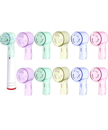 Vinuwu toothbrush covers compatible with oral b io brush heads suitable for oral b per 3/IO 9 5 colors electrical toothbrush head cover toothbrush cover for travel 8 pieces
