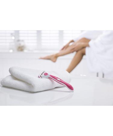 Wilkinson Sword Quattro for Women - Premium Ladies Razor with 1 Blade & 1 Extra Blade for Smooth Shaving - Buy Online on GoSupps.com
