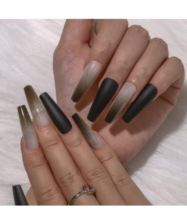 Sethexy Long coffin False Nails - 24pcs Acrylic Press-On Bling White Crystal Sparkle Fingernails for Women & Girls - International Shipping - Buy Online on GoSupps.com