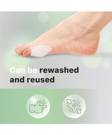 Homergy Bunion Protector Guard - Gel Toe Guards for Big and Pinky Toe - 6 Pack for Pain Relief - Buy Online on GoSupps.com