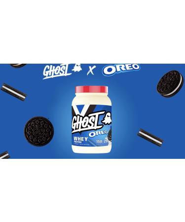 Ghost Whey Protein - 2.2lbs 1014g 26 Servings per Tub Gluten Free Soy Free 100 percent Whey Protein Blend with Natural Digestive Enzymes 25+ Grams of Protein (OREO) 1.01 kg (Pack of 1) - Buy Online on GoSupps.com