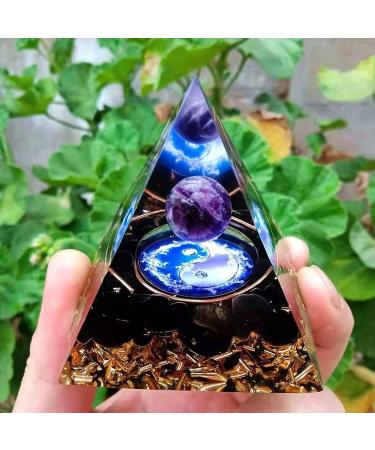 Ogan Pyramid Energy Natural Protection Stone for Home & Office - Reiki Chakra Healing - Buy Online on GoSupps.com