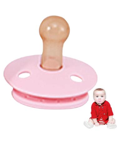 Tytyworth 4 Pack Newborn Pacifiers - Silicone Bite Ring for Toddlers Best Pacifier for Breastfed Babies Ages 6 Months to 3 Years - Pink - Buy Online on GoSupps.com