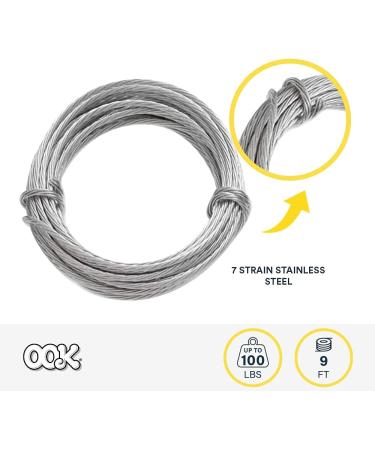 9' Hanging Wire - Supports up to 100 lbs - Strong and Reliable - Buy Online on GoSupps.com