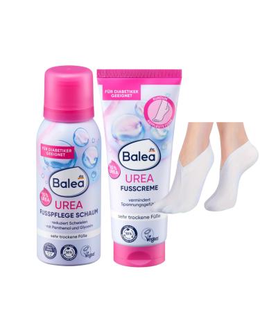 Balea Professional Balea Urea Foot Care Foam 100 ml + Urea Foot Cream 100 ml + Bonus Dry Feet Socks