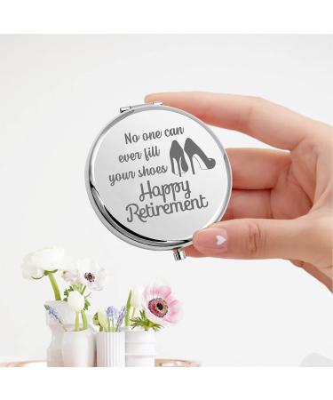 Retirement Pocket Mirror - Unique Retirement Gift for Coworker and Friends | Happy Retirement Compact Mirror - Inspirational Retirement Gift - Buy Online on GoSupps.com