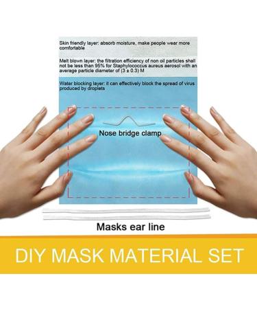 ROOBAN Nose Bridge for Mask 100 Pcs Double Metal Plastic Strips 0.12x0.02x4 inch - Bendable Floral Wire for DIY Handmade Face Mask Nose Bridge Clips - Buy Online on GoSupps.com