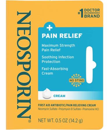 Neosporin Plus Pain Relief Cream 0.5 oz (3 Pack) - Fast-Acting Pain Relief - 3 Pack - Buy Online on GoSupps.com