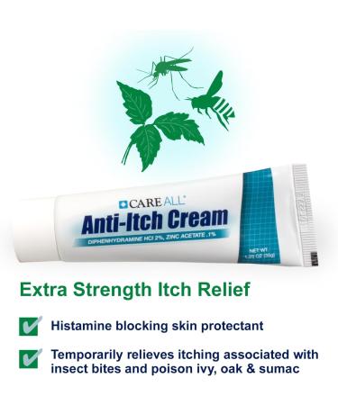 Buy CareAll Anti-Itch Cream 1.25oz - Histamine Blocking & Pain Relief for Outdoor Itches | Fast International Shipping - Buy Online on GoSupps.com