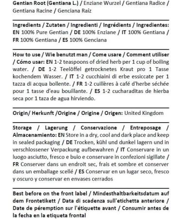  HEALTH EMBASSY Health Embassy Gentian Root Herbal Tea | Gentiana L | Gentian Root Tea 100g - Buy Online on GoSupps.com