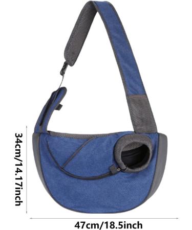 Pet Sling Carrier for Small Dogs & Cats | Adjustable Washable Breathable Tote Bag - Neflum L Denim Color - Buy Online on GoSupps.com