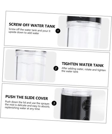 BIUDECO 1pc Portable Humidifier Air Diffuser Mini Humidifier Charge Plastic Miss Hydrating Instrument 14.5X4CM Black - Buy Online on GoSupps.com