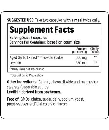 Kyolic Aged Garlic Extract Formula 104 Cholesterol Health - 200 Capsules - Buy Online on GoSupps.com