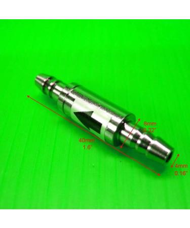 Greluma 2 STK Stainless Steel Anti-Backflow Valves for 4mm CO2 Line - Aquarium Diffuser & Controller - Buy Online on GoSupps.com