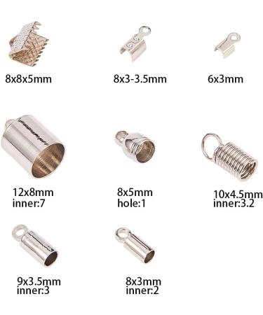 SUNNYCLUE 160pcs Glue Barrel Tube End Caps Crimp Cord Ends Connectors - Jewelry Making Supplies - Buy Online on GoSupps.com