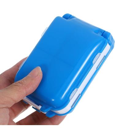 Beaupretty 3 Layers 8 Compartments Daily Medicine Case Daily Pill Organizer Portable Travel Pill Case Pocket Pill Container Blue - Buy Online on GoSupps.com