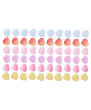 Abaodam 60pcs Simulation Gummies Models Candies Decorations Candy Resin