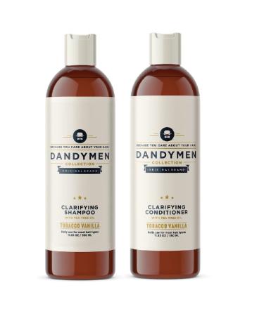 Dandymen Clarifying Shampoo & Conditioner Tea Tree Oil 11.83 oz Duo