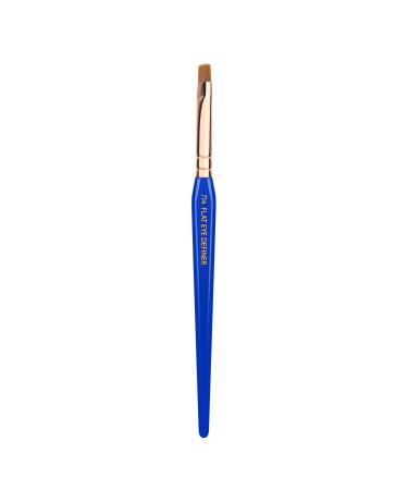 Bdellium Tools Professional Makeup Brush - Golden Triangle 714 Flat Eye Definer - With All Vegan and Soft Synthetic Fibers For Smooth Application and Even Consistency (Blue 1pc)