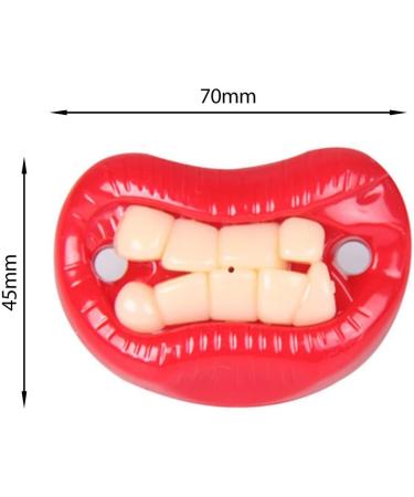 Greattangle Baby Silicone Pacifier - Funny Rabbit & Beard Designs | Cute Red Angry Toothed Baby Accessories - Buy Online on GoSupps.com