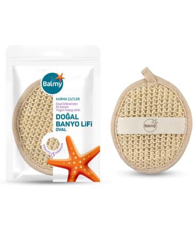 Sisal Face & Body Oval Pad Bath Peeling: Smart Anti-Cellulite - Pack of 2 - Buy Online on GoSupps.com