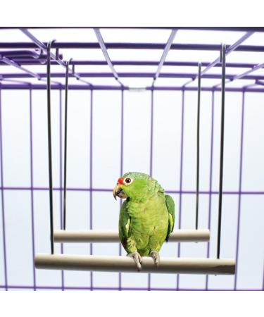 Yushu Parrot Swing Climbing Stand Natural Wooden Birds Perch Parrots Hanging Swing Cage Pendant Toys Stand Holder Parrot Toys for African Grey - Buy Online on GoSupps.com