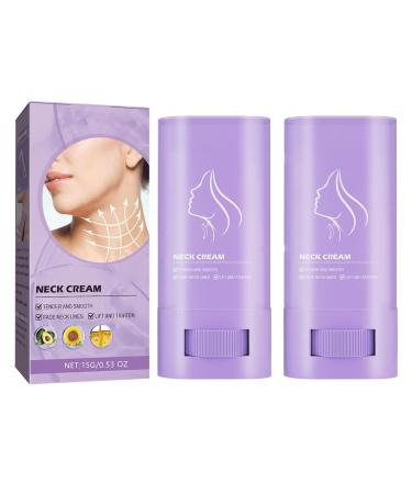 Samuwac Lifting And Firming Neck Cr me Raffermissante Cou et D collet Hydratante Anti- ge pour le Cou Stick raffermissant pour le cou Cr me raffermissante et liftante pour cou pour femmes (2)