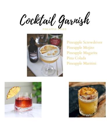 3.5 oz Dehydrated Pineapple Slices - Large Batch of Over 20 Dried Pineapple Fruit Pieces for Cocktails & Garnishes - Buy Online on GoSupps.com