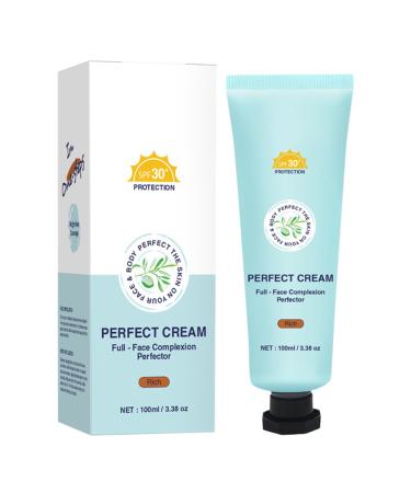 Palaufr All Over Complexion Perfector with brushes long-lasting CC cream foundation 100 ml moisturizing concealer for legs arms feet neck and hands