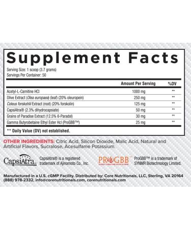 Core Nutritionals Platinum Shred Non-Stimulant Fat Burning Thermogenic Powder with 1G Acetyl-L-Carnitine 50 Servings (Pineapple Strawberry) - Buy Online on GoSupps.com
