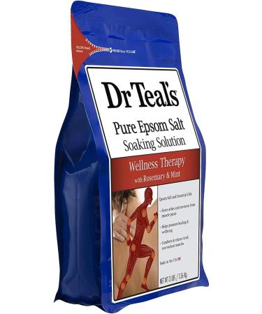 Dr. Teal's Epsom Salt Bath Soak Variety Gift Set - Relaxing Eucalyptus & Spearmint, Revitalizing Rosemary & Mint - 2 Pack (3lbs Each) for Stress Relief & Wellness Therapy - Buy Online on GoSupps.com