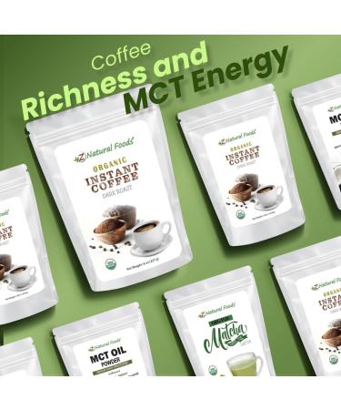 Organic Instant Coffee Powder - Dark Roast Delight Immune-Supporting Antioxidants Vegan Gluten-Free 8 oz | Boost Mood & Energy - Buy Online on GoSupps.com
