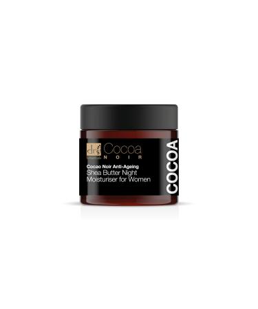 DR BOTANICALS Cocoa Noir Anti-Ageing Shea Butter Night Moisturiser for Women - Infused with Nourishing Shea Butter - Combat Signs of Aging - Wake Up to Youthful Radiance