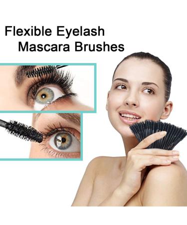 300 Pcs Disposable Mascara Wand Eyelash Brush - Black | EyeLash Extension Supplies - Buy Online on GoSupps.com