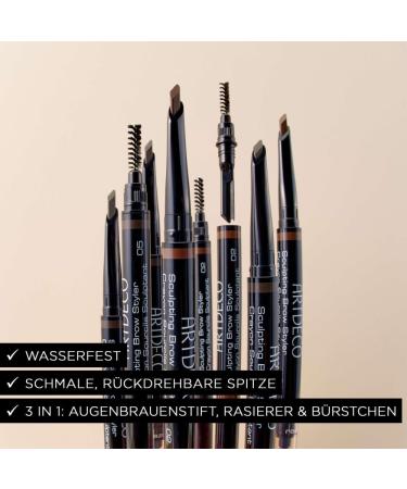ARTDECO Sculpting Brow Styler Eyebrow stick for precise shaping contouring and filling 1 x 15 g 2 brunette - Buy Online on GoSupps.com