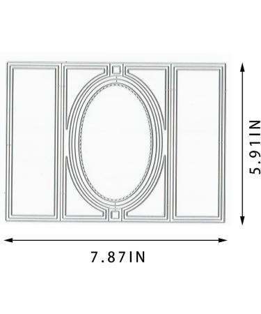 Estivaux 3D Card Shape Die Cuts - Oval & Rectangular Gift Pop-Up Cutting Dies Set for Scrapbooking and DIY Crafts - Buy Online on GoSupps.com