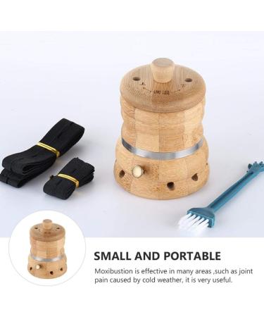 Exceart Moxibustion Box Set - Wooden Cone Holder & Vascular Massage Tools for Effective Healing | International Shipping - Buy Online on GoSupps.com