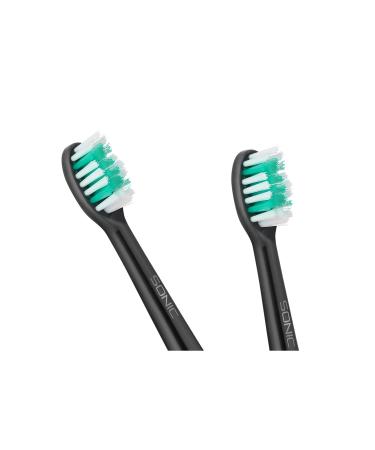 Teesa Sonic Black Sonic Toothbrush (Replacement Head: Medium)