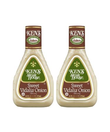 Ken's Steak House Sweet Vidalia Onion Dressing , 16 OZ (Pack of 2) 16 Fl Oz (Pack of 2)