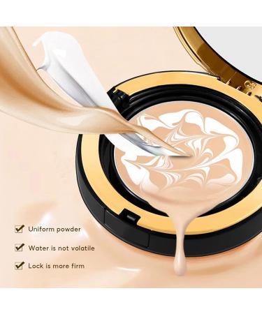 2024 New Three-Color Pull Flower Concealer Moisturizing Essence Water Cream Air Cushion BB Cream Waterproof Foundation Cushion Concealer Foundation Waterproof and Sweat-Proof (Natural White Large) Natural White 14 ml (Pack of 1) - Buy Online on GoSupps.com