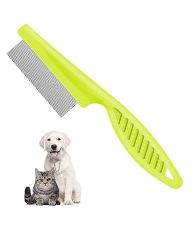Flea comb lice comb & dust ridge for cats & dogs effectively against fleas & lice professional floh comb for dog & cat - nissen comb for animals - ideal after flea shampoo (1 piece)