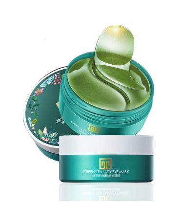 BUYIFAN Under Eye Mask 60 pcs  Green Tea Extract Under Eye Patches  Eye Mask for Puffy Eyes  Undereye Dark Circles Treatments  Under Eye Pads  Anti-Wrinkle Gel Pads