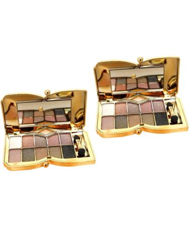 Beavorty 2pcs # Brush with Flash and Glitter Colorful Eye Colors Shadow Makeup Eyeshadow Mirror 1 count (Pack of 1) As Shownx2pcs - Buy Online on GoSupps.com