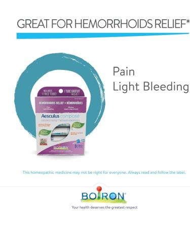 Boiron Aesculus Compose Hemorrhoids Relief Pain Light Bleeding 12 Gram - Buy Online on GoSupps.com