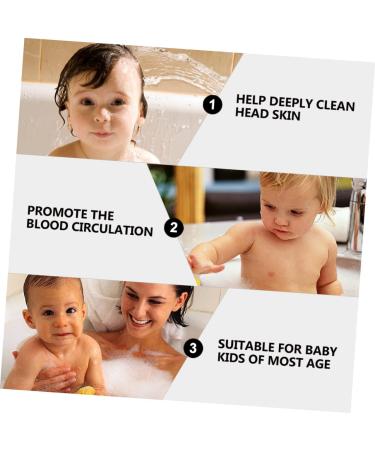 Tovinanna 2-Piece Shampoo Comb & Scalp Massage Brush | Shower & Bath Hair Cleaning Brush for Adults & Kids - Buy Online on GoSupps.com